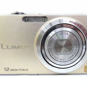 動作確認済み パナソニック LUMIX DMC-FX60 ■ ルミックス 写真 カメラ コンデジ デジカメ ゴールドカラー Panasonic □７L
