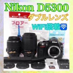 超美品❤️Nikon D5300 ダブルレンズセット❤️WiFi搭載❤️一眼レフカメラ