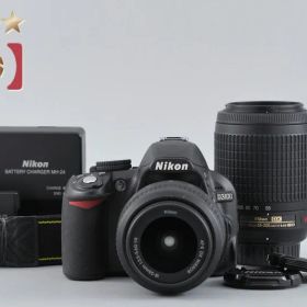 Nikon ニコン 【中古】Nikon ニコン D3100 ダブルズームキット ブラック デジタル一眼レフカメラ