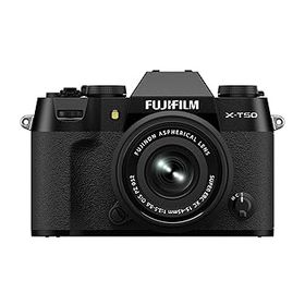 【中古】［非常に良い］富士フイルム(FUJIFILM) ミラーレス一眼カメラ X-T50 レンズキット(XF15-45) ブラック F X-T50LK-1545-B