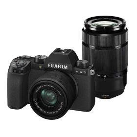 【中古】富士フイルム(FUJIFILM) ミラーレスデジタルカメラ X-S10 Wズームレンズキット F X-S10LK-1545/50230 ブラック