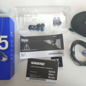SHURE SE215 有線イヤフォン パープル