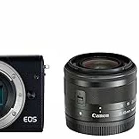 【中古】［非常に良い］Canon ミラーレス一眼カメラ EOS M100 ダブルズームキット ブラック EOSM100BK-WZK