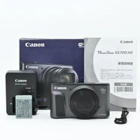 ＜良品＞ Canon PowerShot SX720 HS ブラック｜光学40倍ズーム×高画質コンパクト｜フラッシュ不稼働｜元箱付き｜旅行・イベント撮影に最適