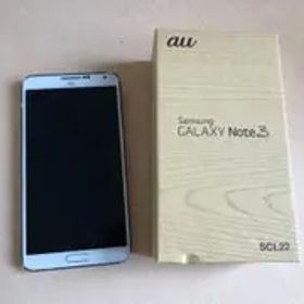 au SCL22 ホワイト GALAXY NOTE 3 箱あり