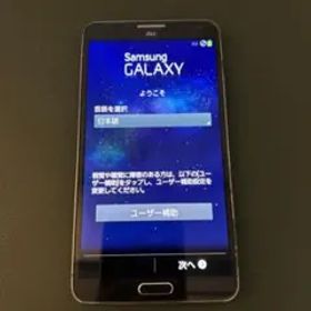 中古 au SCL22 GALAXY Note 画面割れありSIMロック解除不可
