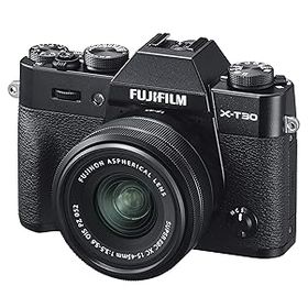 【中古】［非常に良い］富士フイルム(FUJIFILM) ミラーレス一眼カメラ X-T30XCレンズキット ブラック X-T30LK-1545-B