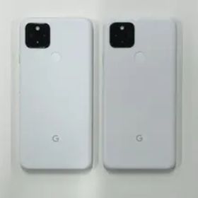 「中古品・2台セット」Google Pixel 4a 5G 128GB ホワイト 下取り用 ジャンク品 【管理番号：2024112893】