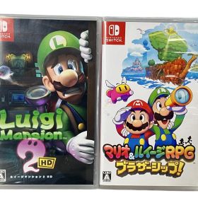 Nintendo Switch ルイージマンション2HD マリオ&ルイージRPG ブラザージップ ソフト2本セット ゲーム 中古 W10695816