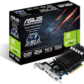 【中古】(非常に良い)ASUS NVIDIA GeForce GT730搭載ビデオカード ファンレス GT730-SL-2GD3-BRK