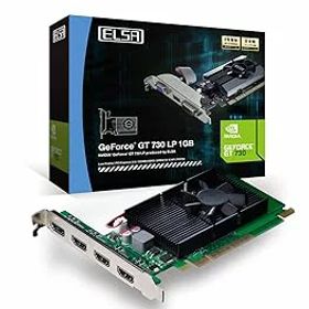 【中古】ELSA GEFORCE GT 730 1GB QD グラフィックスボード GD730-1GERQD