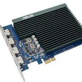【中古】(未使用・未開封品)ASUS NVIDIA GeForce GT 730 グラフィックスカード (PCIe 2.0 2GB GDDR5メモリ 4X HDMIポート シングルスロット設計 パッシブ冷却) (GT730-4H-SL