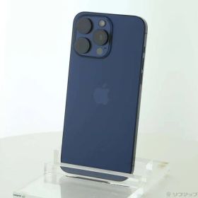 〔中古品〕 iPhone15 Pro Max 1TB ブルーチタニウム MU723J／A SIMフリー【344】