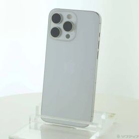 〔中古品〕 iPhone15 Pro Max 256GB ホワイトチタニウム MU6Q3J／A SIMフリー【198】