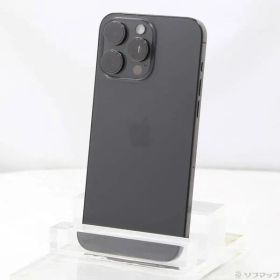 〔中古品〕 iPhone15 Pro Max 256GB ブラックチタニウム MU6P3J／A SIMフリー【305】