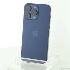 〔中古品〕 iPhone15 Pro Max 256GB ブルーチタニウム MU6T3J／A SIMフリー【344】