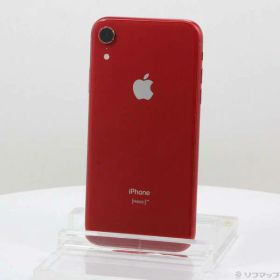 【中古】Apple(アップル) iPhoneXR 64GB プロダクトレッド MT062J／A SoftBank 【198-ud】