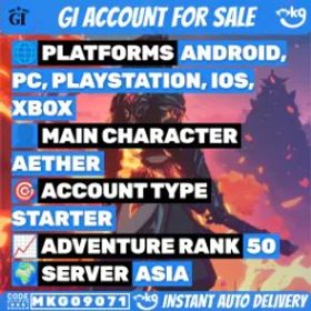 🚀 [アジア] AR50 |24チャール|⭐⭐⭐⭐⭐×4 ナヴィア💎 彩香❄️刻晴⚡C2 |1倍の⭐⭐⭐⭐⭐武器 | メアド譲渡可能!MKG09071