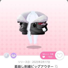 着崩し刺繍ビッグアウター〚双子分〛 | ポケコロツイン(ポケツイ)のアカウントデータ、RMTの販売・買取一覧