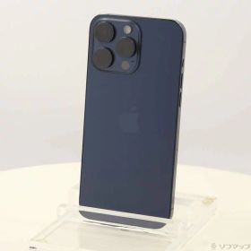 【中古】Apple(アップル) iPhone15 Pro Max 1TB ブルーチタニウム MU723J／A SIMフリー 【258-ud】
