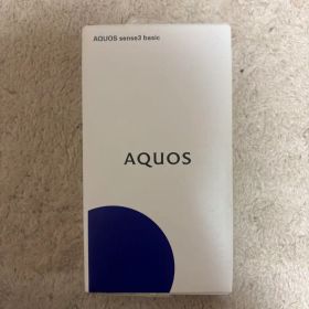 AQUOS sense3 basic シルバー 本体 ケース付き