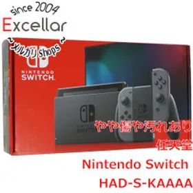 [bn:13] 任天堂 Nintendo Switch バッテリー拡張モデル HAD-S-KAAAA グレー 液晶画面いたみ 元箱あり