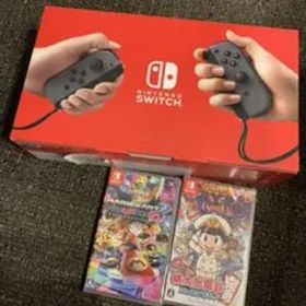 新品 Nintendo Switch グレー（桃鉄、マリオ付き）