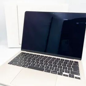 【中古・美品】MacBook Air Liquid Retina 13.6インチ Apple M2チップ MC7W4J/A スターライト 本体 マックブックエアー