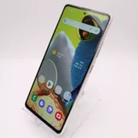 【中古】au サムスン Galaxy A51 SCG07 128GB プリズムブリックスホワイト Androidスマホ