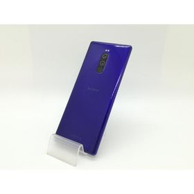 【中古】SONY au 【SIMロック解除済み】 Xperia 1 SOV40 パープル【静岡】保証期間１ヶ月【ランクB】