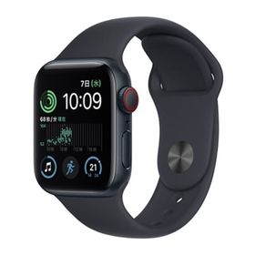Apple Watch SE (第2世代) GPS+Cellularモデル 40mm (ミッドナイトアルミニウムケース/ミッドナイトスポーツバンド) [MNPL3J/A] (状態：中古未使用品) スマートウォッチ
