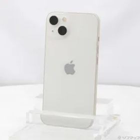 〔中古品〕 iPhone13 128GB スターライト MLND3J／A SIMフリー 〔ネットワーク利用制限▲〕【258】