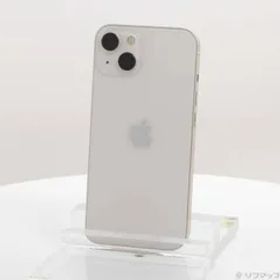 〔中古品〕 iPhone13 128GB スターライト MLND3J／A SIMフリー 〔ネットワーク利用制限▲〕【305】