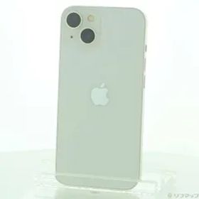 〔中古品〕 iPhone13 128GB スターライト MLND3J／A SIMフリー 〔ネットワーク利用制限▲〕【247】