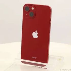 〔中古品〕 iPhone13 128GB プロダクトレッド MLNF3J／A SIMフリー 〔ネットワーク利用制限▲〕【377】