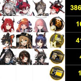 初期垢 、進捗3-5前後 🍁星6キャラ17体🍁 | アークナイツのアカウントデータ、RMTの販売・買取一覧