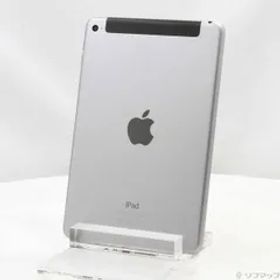 〔中古品〕 iPad mini 4 128GB スペースグレイ MK762J／A auロック解除SIMフリー【198】