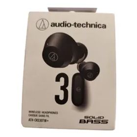 WJ162 audio-technica SOLID BASS ATH-CKS30TW+(E) BK [ブラック] 4961310162658