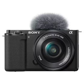 【中古】カメラ ソニー VLOGCAM パワーズームレンズキット (ブラック) [ZVE10L BC]