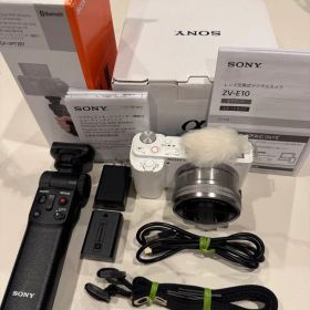 SONY ZV-E10 ホワイト 4K コンパクトデジタルカメラ(箱付き)