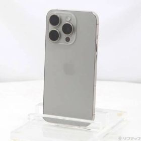 〔中古品〕 iPhone15 Pro 128GB ナチュラルチタニウム MTU93J／A SIMフリー【305】