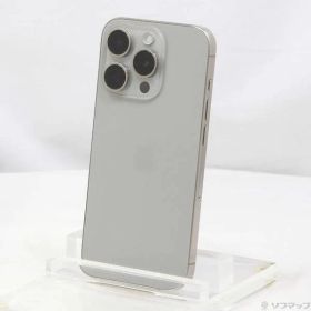 〔中古品〕 iPhone15 Pro 128GB ナチュラルチタニウム MTU93J／A SIMフリー【349】