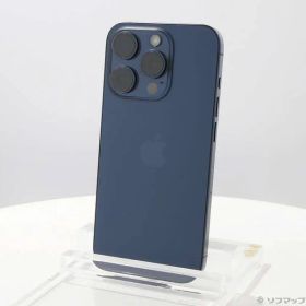 〔中古品〕 iPhone15 Pro 128GB ブルーチタニウム MTUA3J／A SIMフリー【349】