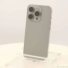 〔中古品〕 iPhone15 Pro 256GB ナチュラルチタニウム MTUF3J／A SIMフリー【344】