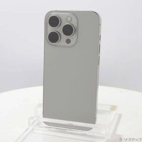 〔中古品〕 iPhone15 Pro 128GB ナチュラルチタニウム MTU93J／A SIMフリー【368】