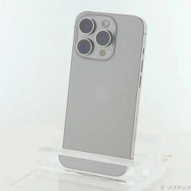 〔中古品〕 iPhone15 Pro 128GB ナチュラルチタニウム MTU93J／A SIMフリー【262】