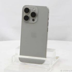 〔中古品〕 iPhone15 Pro 128GB ナチュラルチタニウム MTU93J／A SIMフリー【349】