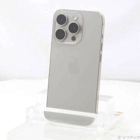 〔中古品〕 iPhone15 Pro 128GB ナチュラルチタニウム MTU93J／A SIMフリー【368】