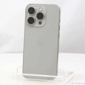〔中古品〕 iPhone15 Pro 256GB ナチュラルチタニウム MTUF3J／A SIMフリー【198】