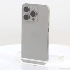 〔中古品〕 iPhone15 Pro 256GB ナチュラルチタニウム MTUF3J／A SIMフリー【352】